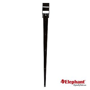 Gepunte paalhouder antraciet gepoedercoat 7.2x7.2x90 cm (tbv 7x7cm palen)