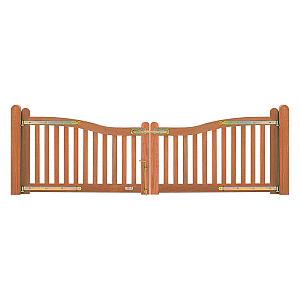 Belvedere bangkirai poort 85/ 300x100cm (incl. poortbeslag)