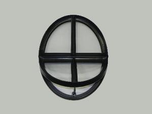 Ossenoog openklapbaar raam 51x64 cm zwart gecoat