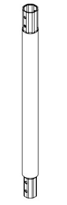 Schroeffundering verlengdeel 100cm