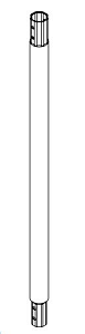 Schroeffundering verlengdeel 150cm