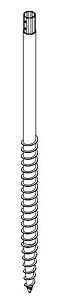 Schroeffundering basis 155cm