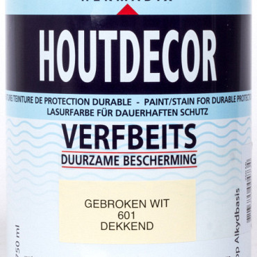 Houtdecor 601 gebroken wit 750 ml