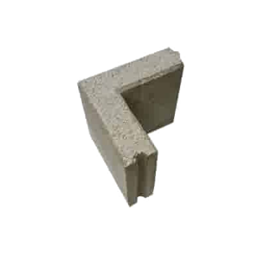 Opsluitband hoekstuk 7x40 grijs