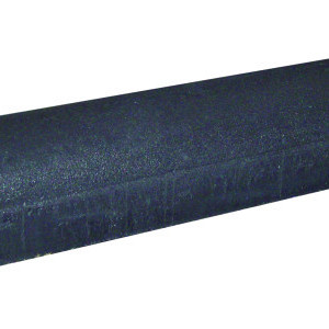 Parkeer of stootbanden 2x rond grijs - 20x17x95 cm
