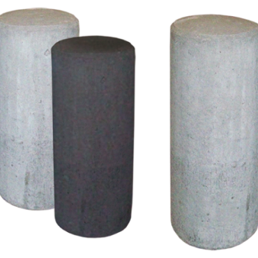 Sierpaal rond 30x100 cm (bxdxh) grijs