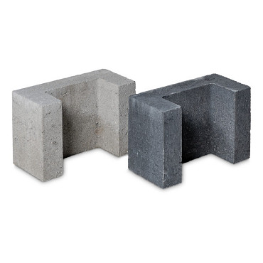 U-element 15x20x30 (bxdxh) grijs