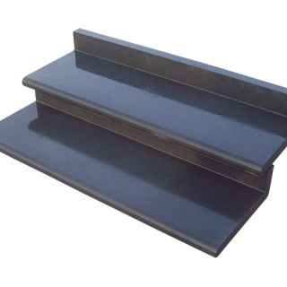 Bastrede L-element 120x42x15 (bxdxh) grijs of zwart