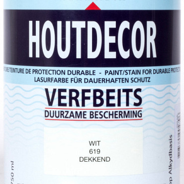 Houtdecor 619 wit 750 ml