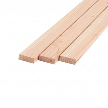 Douglas latten geschaafd met ronde hoeken 18x45mm - lengte 400cm