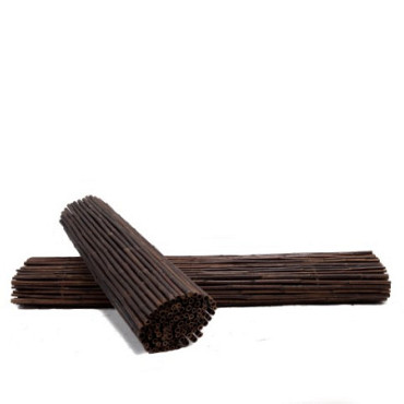Bamboe rolscherm zwart 100x180 cm