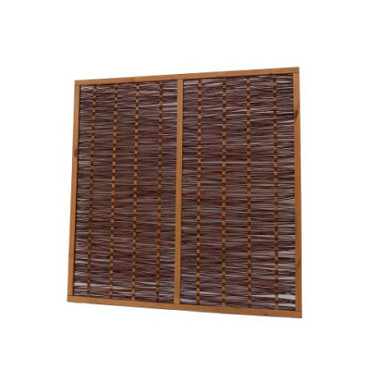 Wilgenmat in frame 180x180 cm
