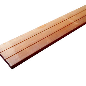 Bangkirai vlonderplank hardhout 27x190mm 335cm lengte profiel 1338 (V-groef 6cm)