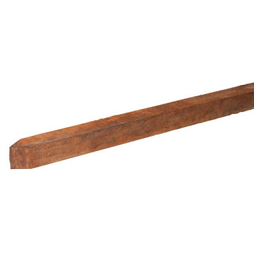 Paal hardhout Azobe ruw 6x6x300 cm FSC