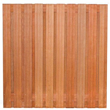 Tuinscherm hardhout 21-planks (19 + 2) Dronten 180 x 180 cm
