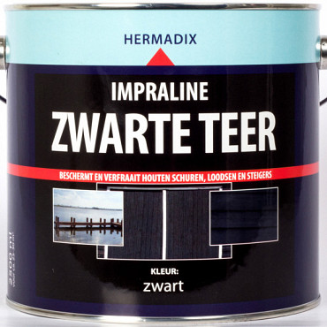 Impraline zwarte teer 2500 ml