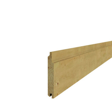 Scandinavisch vuren geschaafd rabat 1,9 x 14,5 x 300 cm, groen geimpregneerd