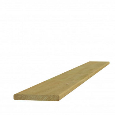 Scandinavisch vuren geschaafde plank 1,8 x 14,5 x 360 cm.