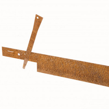 COL-MET corten staal 5mm, 225x10.2 cm Incl. pennen