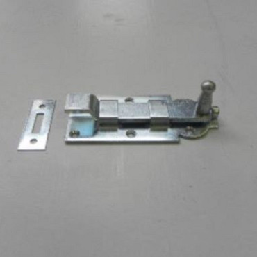Rolschuif met bocht 120x55mm - galvanisch verzinkt