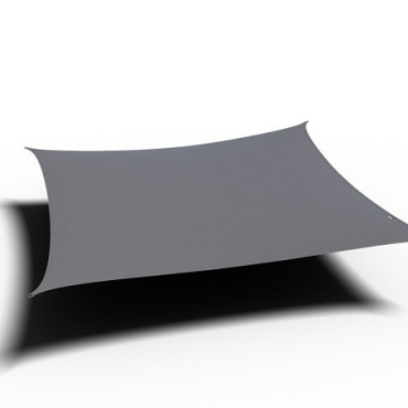 Schaduwdoek Dreamsail Waterproof Vierkant 4,0 x 4,0 x 4,0 x 4,0m grijs