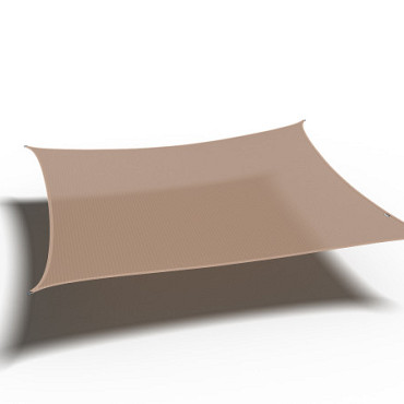 Schaduwdoek Coolfit Vierkant 3,6 x 3,6 x 3,6 x 3,6m zand