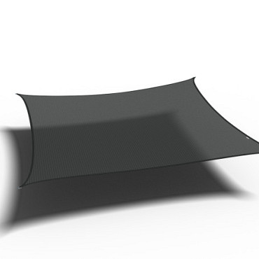 Schaduwdoek Coolfit Vierkant 3,6 x 3,6 x 3,6 x 3,6m zwart