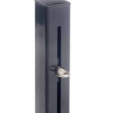 Paal met flex oog 7x7x250cm antraciet
