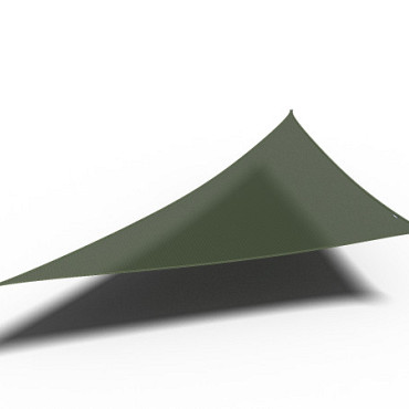 Schaduwdoek Coolfit Driehoek 90° 4,0 x 4,0 x 5,7m olijf groen