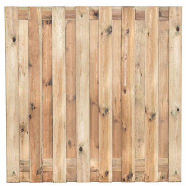 Plankenscherm 17-planks 180x180 cm - geschaafd grenen geïmpregneerd 16mm