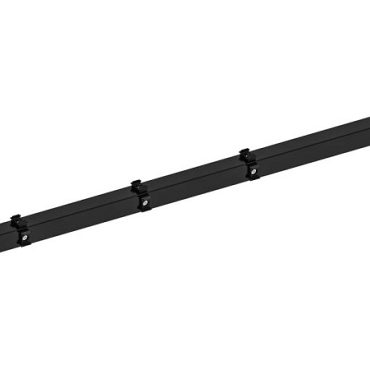 Hillfence metalen hoekpaal, inclusief aansluitingset en afdekkap, 6 x 6 x 160 cm, zwart.