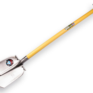Steekbats ATLAS DIAMANT 1/4 000 gehard, gepolijst met ronde opstap, FIBERGLAS schopsteel 95cm