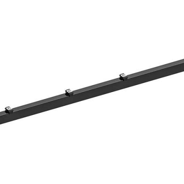 Hillfence metalen paal, inclusief aansluitingset en afdekkap, 6 x 4 x 160 cm zwart