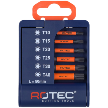 6-delig Bit-set IMPACT 50mm TORX