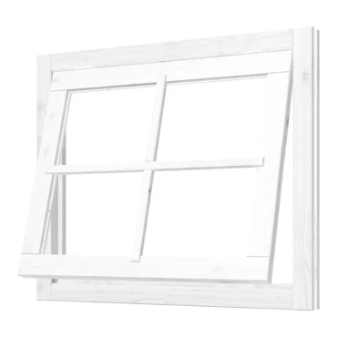 Douglas Uitzetraam wit met kozijn 1039x888mm