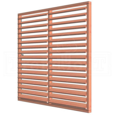 Louvre horizontaal draaibaar (div. maten en kleuren)