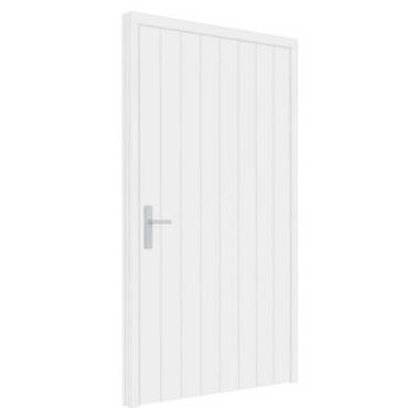 Plaatdeur wit enkel XL linksdraaiend deur (incl. hang en sluitwerk)