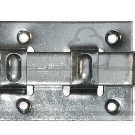 Rolschuif met bocht 120x55x2mm, verzinkt