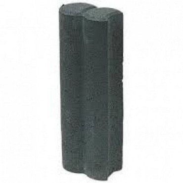 Duo minipalissade met inkeping d=6 cm antraciet
