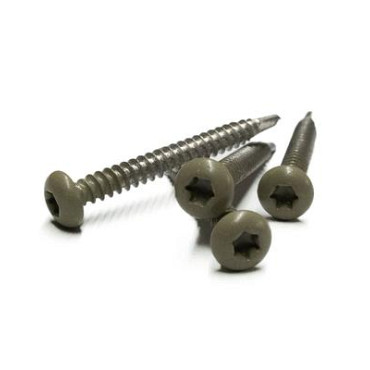 RVS schroef met gekleurde top voor NTW Castellation PRO, set a 50 stuks incl. bit, Antique.