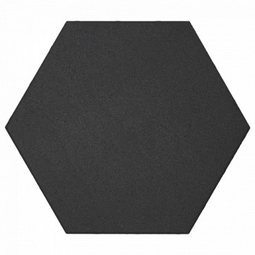 Soft Comfort Zeskant 60x60x4cm Nero