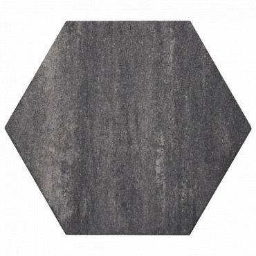 Soft Comfort Zeskant 60x60x4cm Grijs/Zwart