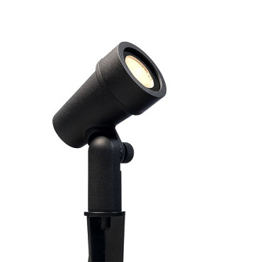 Mafra | rechte kap zwart prikspot | warmwit | 1,5 watt | dimbaar | OutdoorPro+ | 12 volt