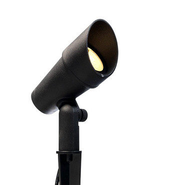 Campo | anti-verblindingskap zwart prikspot | warmwit | 6 watt | dimbaar | OutdoorPro+ | 12 volt