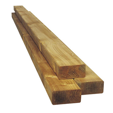 Scandinavisch vuren geschaafde gording 4,5 x 14,5 x 300 cm.