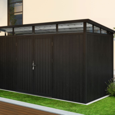 NewTechWood HKC berging 344x210x265cm Ebony zwart, dubbele deur