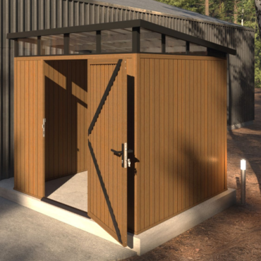 NewTechWood HKC berging 220x210x265cm Teak, enkele deur