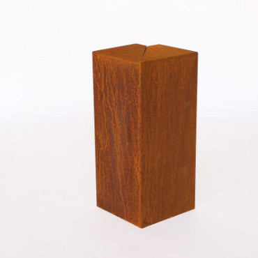 Overzetstuk corten muurelement hoek 17x30x12,8 cm