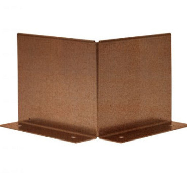 Uitwendige hoek corten Double (flg) 10cm