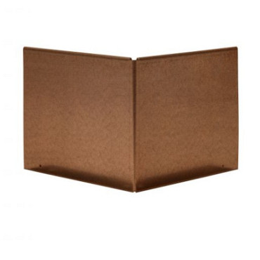 Uitwendige hoek Kantopsluiting corten Single / Flex 10 cm